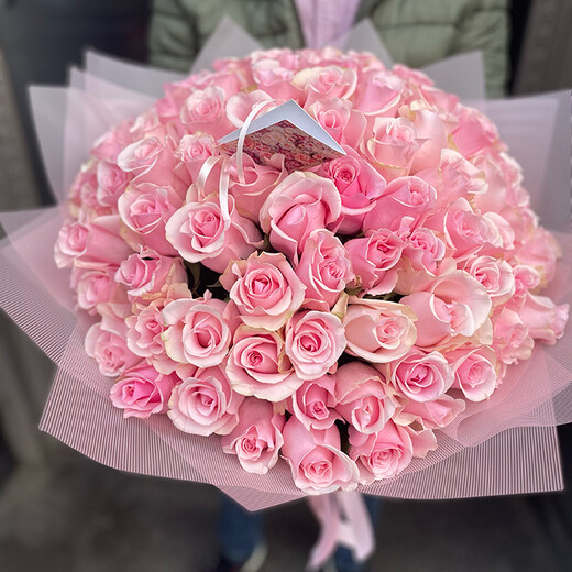 101 rozā roze