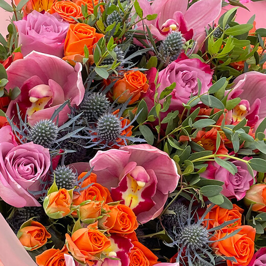 A bouquet of exotic flowers