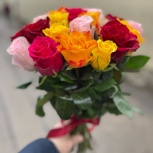  rose bouquet sunrise