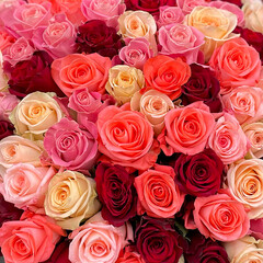 101 different colour roses