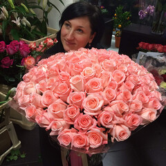 101 rozā roze