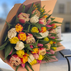 51 peony tulips