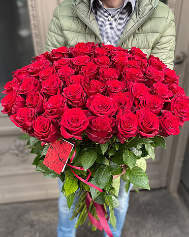 51 gara, sarkana Premium roze 