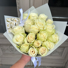 Baltas rozes Athena