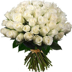 White rose bouquet