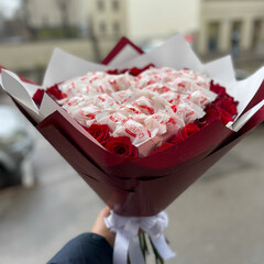 Rozu sirds ar Raffaello